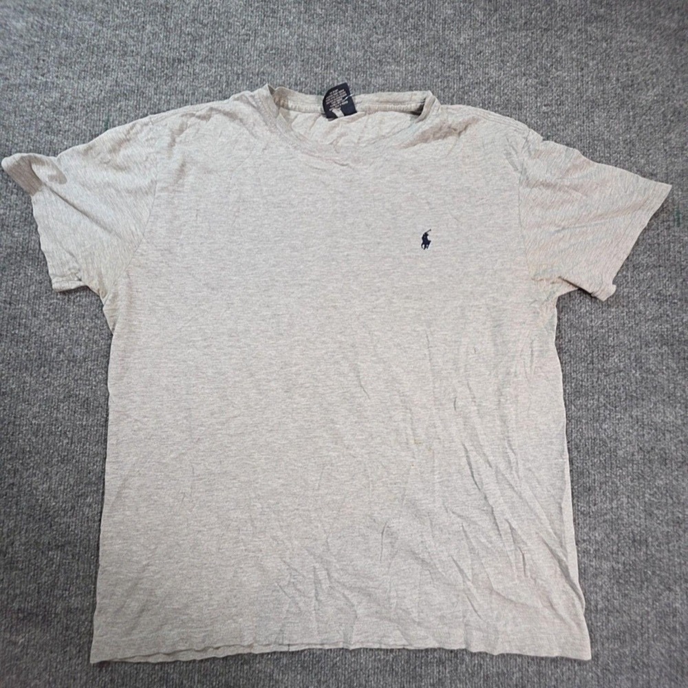 Polo By Ralph Lauren Shirt Mens Medium Gray Pony Logo T-Shirt Casual Top